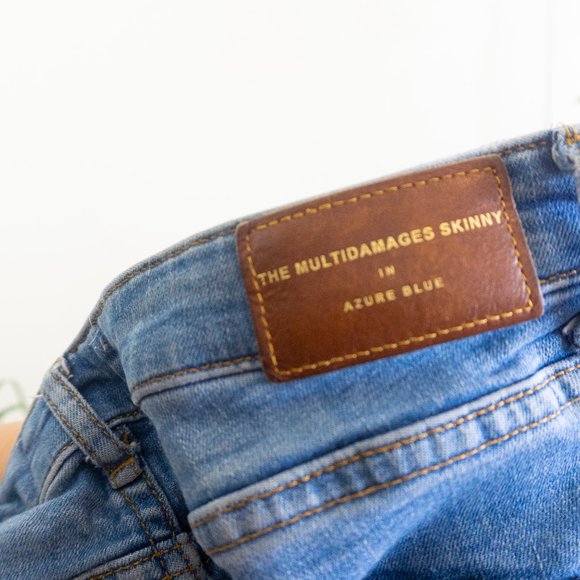 Zara Skinny Multidamage in Azure Blue - Picture 7 of 7